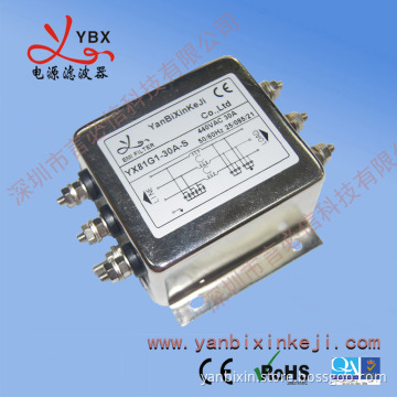Chinese Manufacturers high performance three phase three wire double stage EMI noise filter